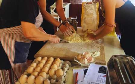 Morcone: clase de pasta con visita a una granja y almuerzo